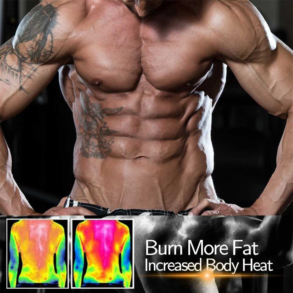 Men Body Shaper Waist Sauna Suit Sweat Vest Slimming Underwear Weight Loss Shirt Fat Burner Workout Tank Tops Shapewear W250910