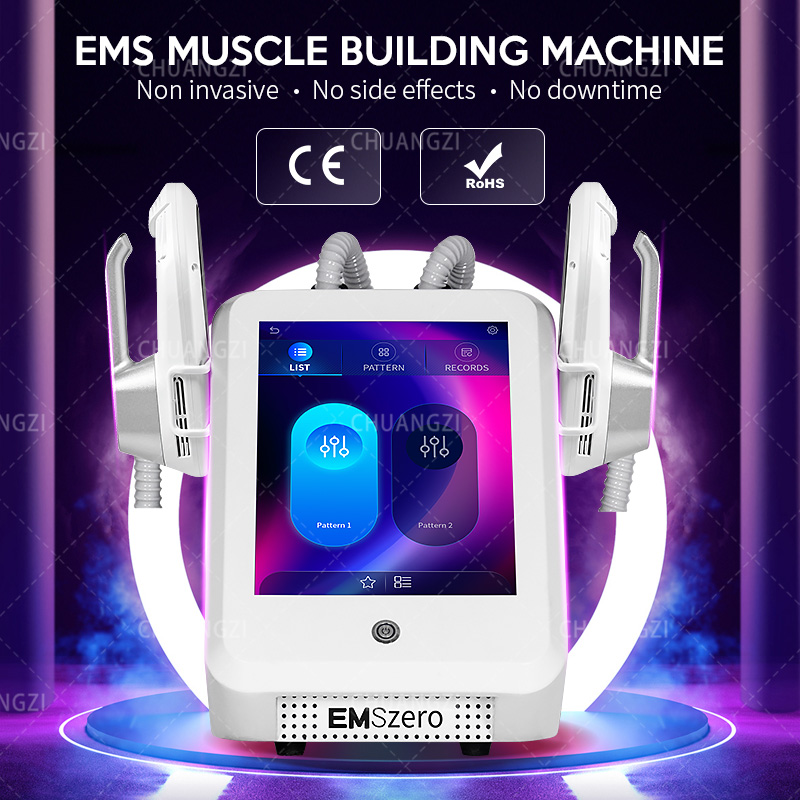 EMSzero HIEMT RF Electro Magnetic Stimulation Body Sculpting And Muscle Building Machine 2/4/5 Handles 6500W 200HZ 15Tesla Fat Loss Slimming Beauty Ma