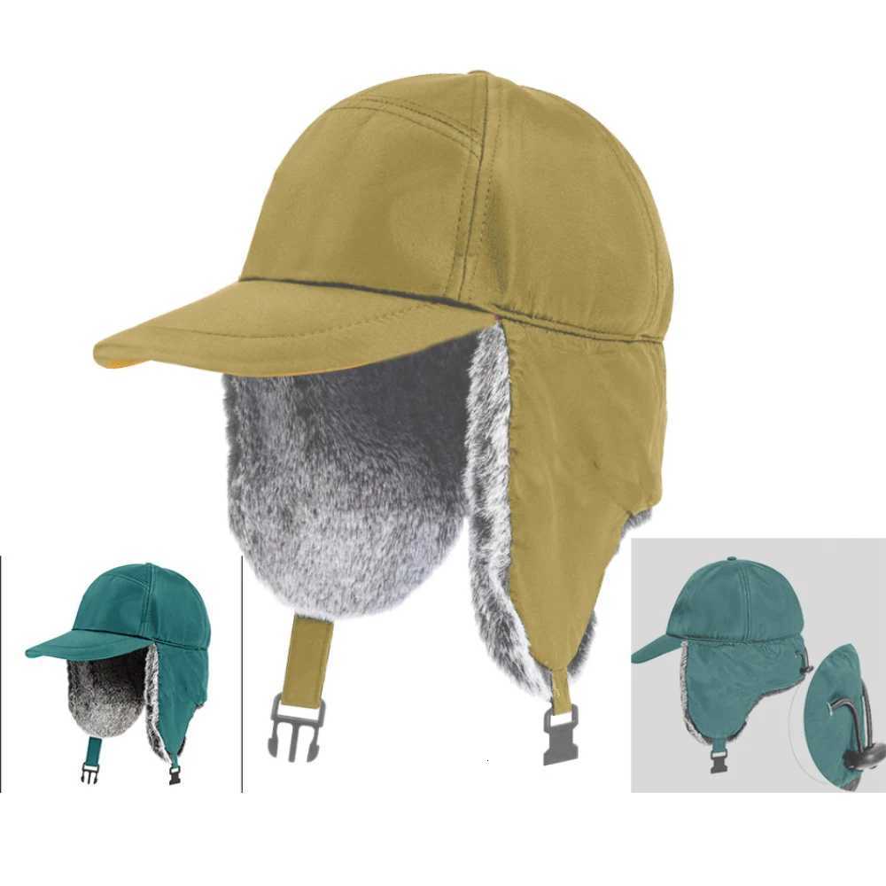 HT4860 Russian Hat Men Women Waterproof Snow Ski Earfl C Thick Warm Fleece Lined Autumn Winter Hat Male Female Trper CsXJ250910