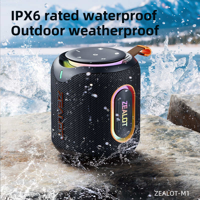 M1 Portable Bluetooth Speaker for Outdoor Use 30W Stereo Sound IPX6 Waterproof 24H Playtime Wireless Speaker for Camping Hiking Beach Party.