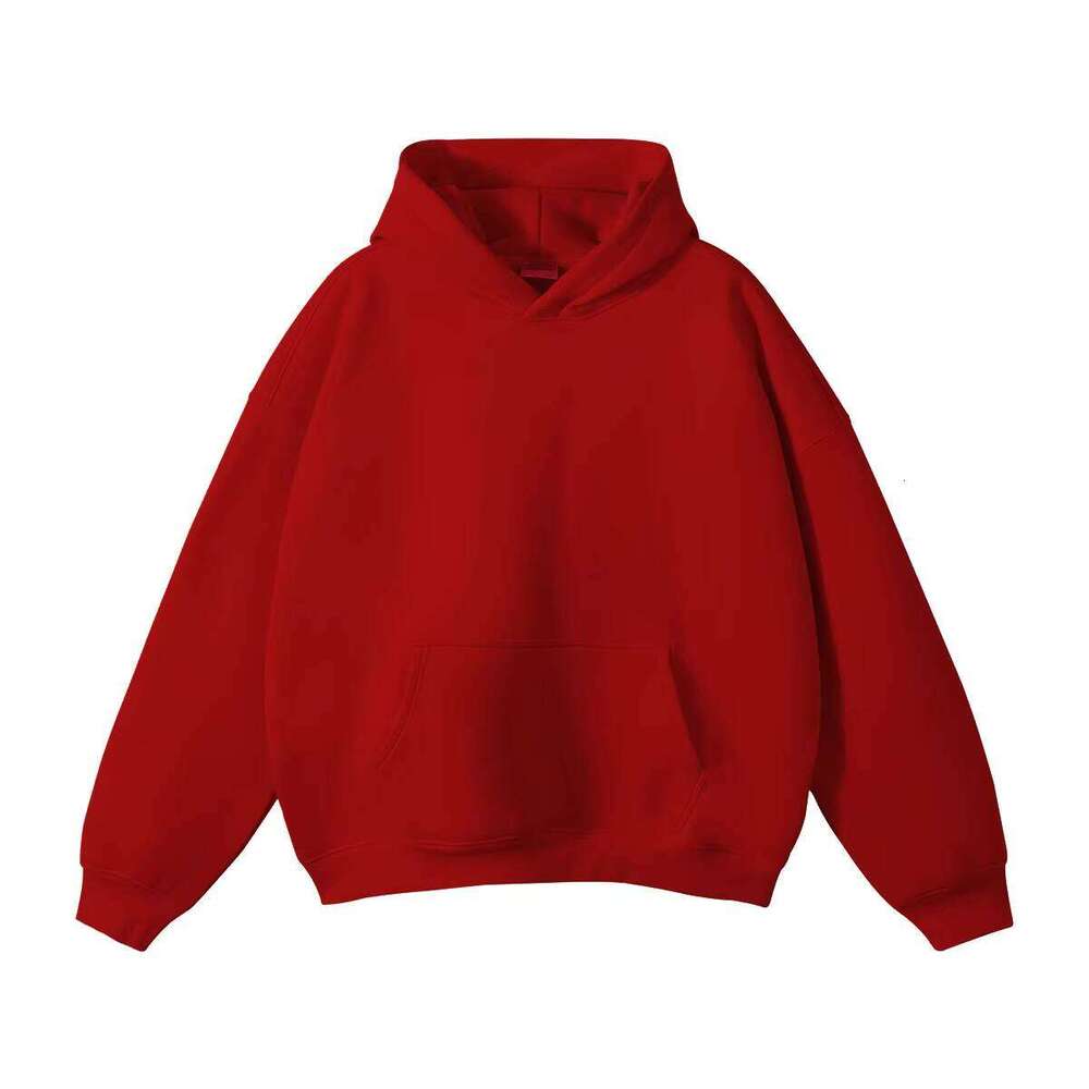 380 GSM Cotton Polyester Solid Blanket Oversized Embroidered Cut Blank Hoodie