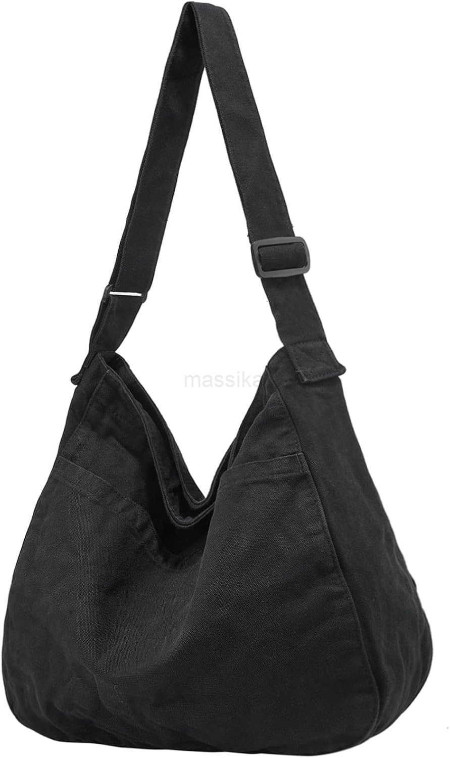 Canvas Tote Bag Casual Hobo Crossbody Shoulder Bag for Women and Men Large Purse Messenger Bag Travel Work M250910