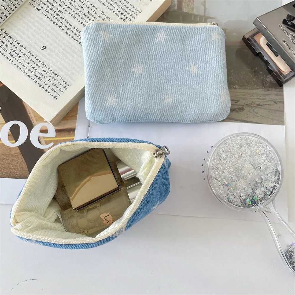 Cute Cowboy Star Travel Small Cosmetic Lipstick Earphone Key Storage Bag Purse Women Makeup Handbags Wallet Pouch Bags OrganizerXJ250910