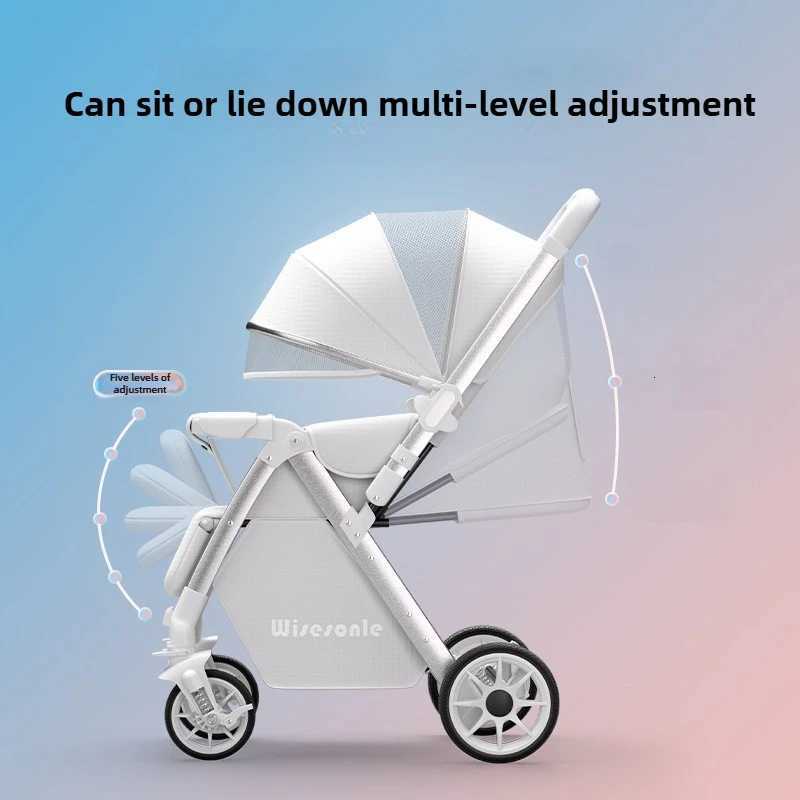 2in1 Reversible Lightweight Stroller with Convertible Highview Seat and Foldable Compact Design for Newborns and Toddlers W250910