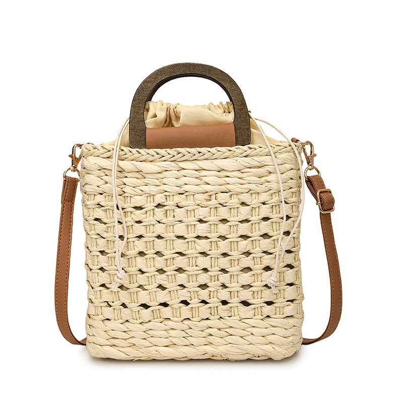2025 new woven shoulder bag designer crossbody bag casual women's small square bag