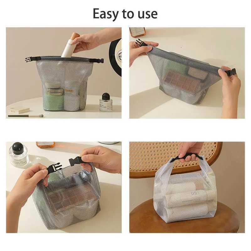 Large Capacity Waterproof Storage Bag for Fitness Clothing Swimming and Toiletries Stylish Drawstring Pouch for Men and WomenXJ250910