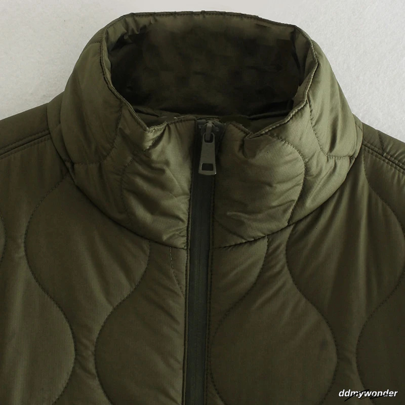 Cotton Padded Shawl Open Top Argyle Stand Collar Thick Zipper Warm Winter Womens Coat Raincoat Batwing Sleeves 241128 ddmywonder ddmywonder ddmywonder