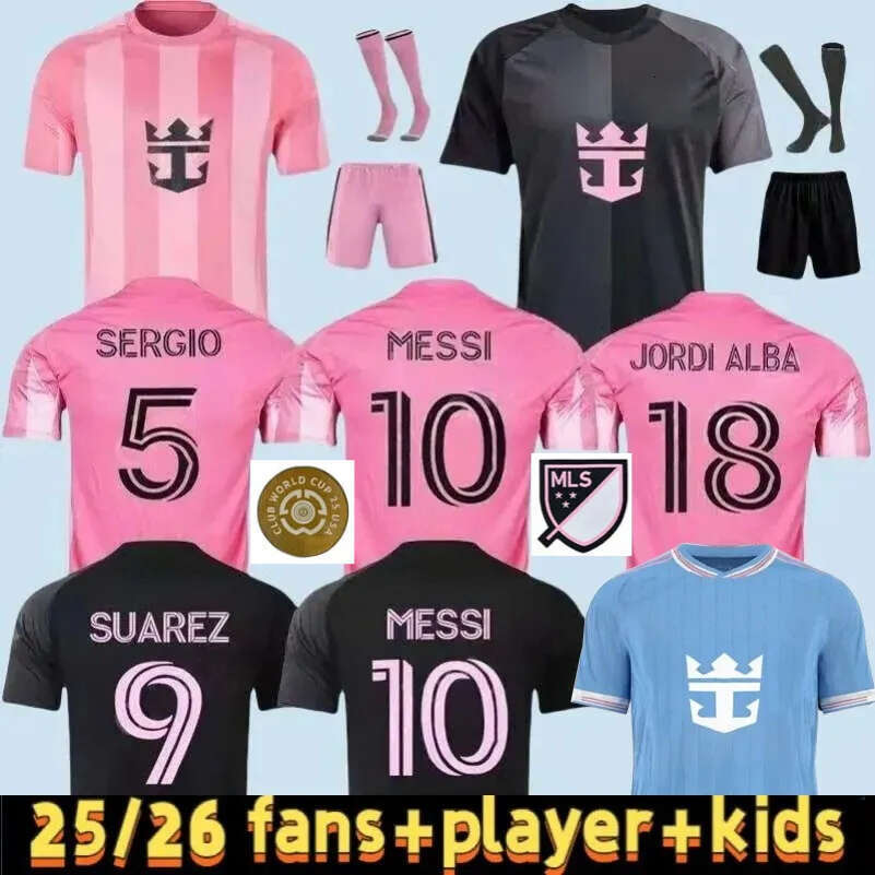 25 26 Inters MESSIS Soccer Jerseys Miamis SUAREZ Football Shirt 2024 2025 2026 HIGUAIN TRAPP PELLEGRINI Martinez FC CARRANZA MORGAN PIREZ men kids Kit Fans
