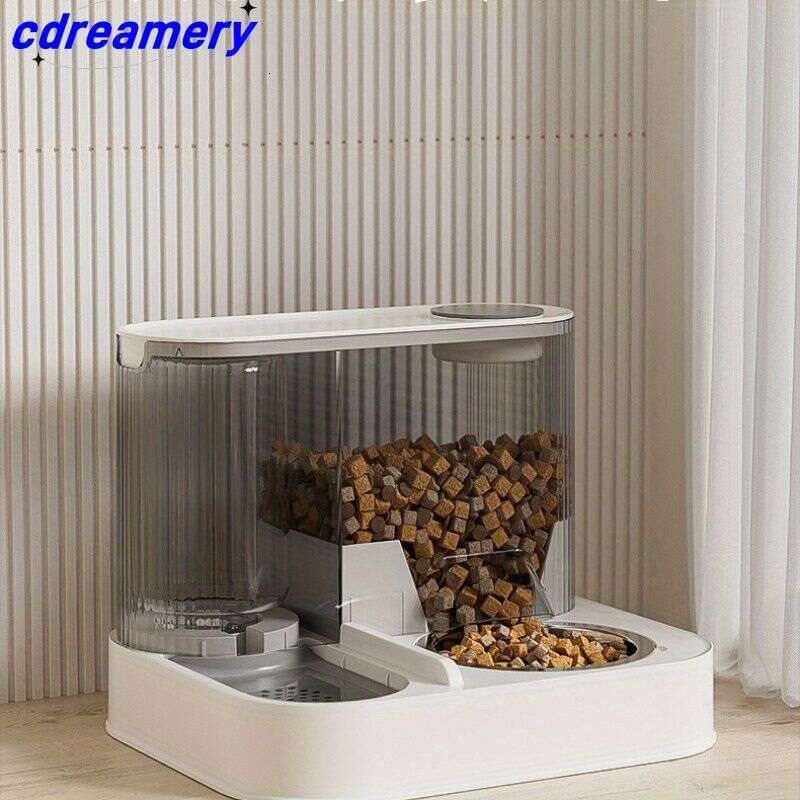 designer brand Kitten Automatic Feeder And Food Integrated Cat Bowl Water Dispenser in Pet Feeding Basin
