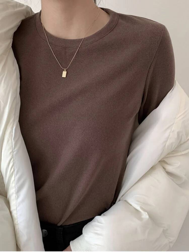 Winter Sweater T Shirt Women Oversize T-Shirt Woman Clothes Female Tee Tops Pullover Long Sleeve Tube Knitted Tshirt Top dongdumaoyi