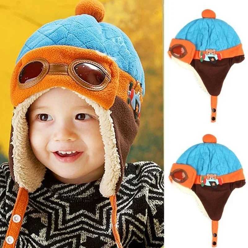 Boys Girls Winter Warm Hat Beanie ot Crochet Earflap Hats G250910