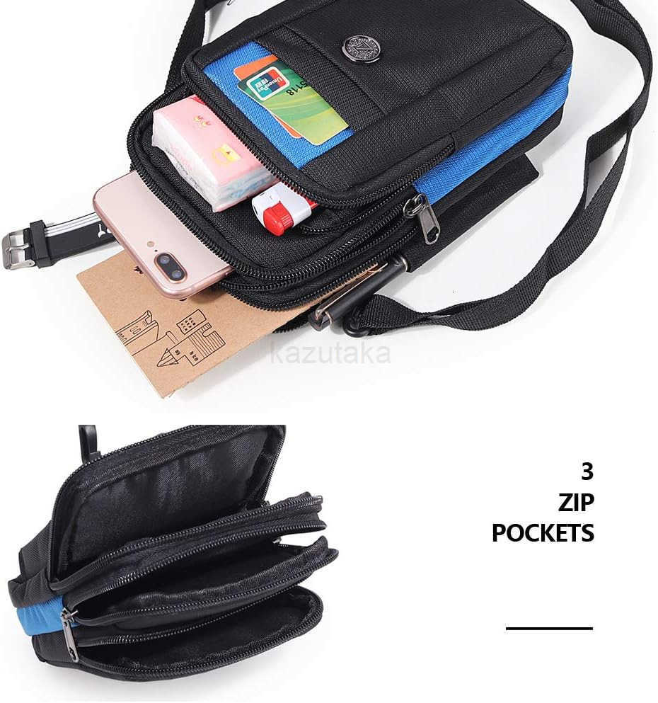 Oxford Fabric Multifunction Smart Phone Bag Case One Shoulder Waist Bag Diagonal Outdoor Cross Bag Z250910