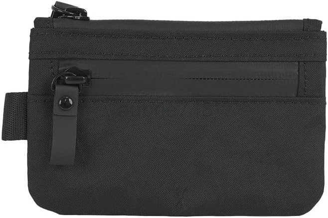 Zip Pouch Black XPac RFIDBlocking Small Cash and Card Zip Wallet with Carbon Neutral Weatherproof Fabrics YKK Zipper EDC Pouch for Men TravelZ250910