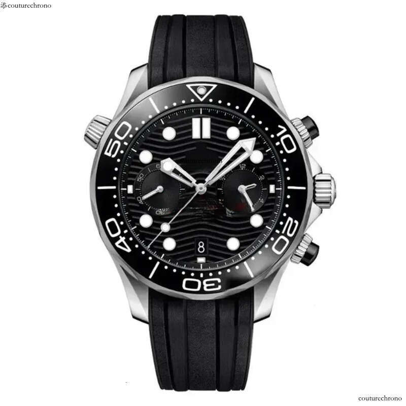 AAAAA Sea 007 Professional Stainless Steel Wrist for Men speed master Mens Watches All Dial Work Quartz Watch Stopwatch og300 72