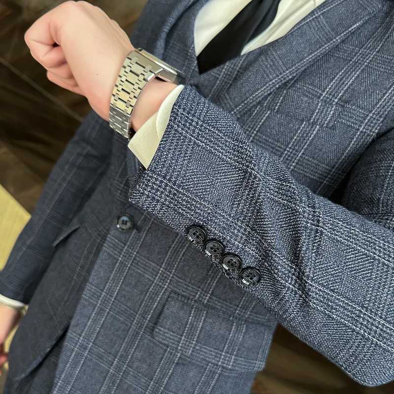 Quality Threepiece Suit Vest Trousers Set for Men Korean Fashion Slim Fit Business Casual Wedding Handsome Style W250910