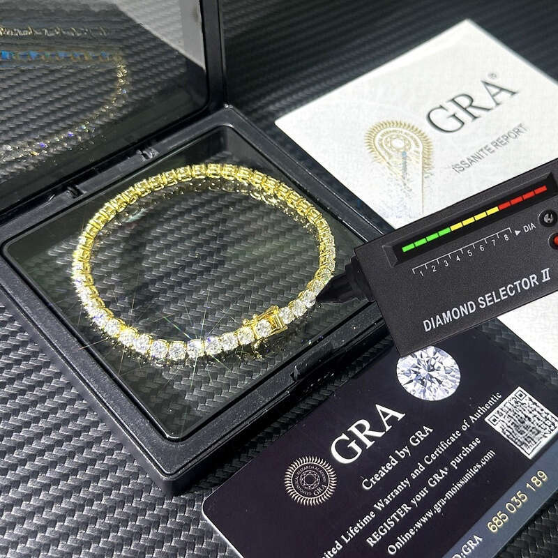 Silie bracelet necklace 2/3/4/5/6.5 mm tennis chain quartz jewelry accessory