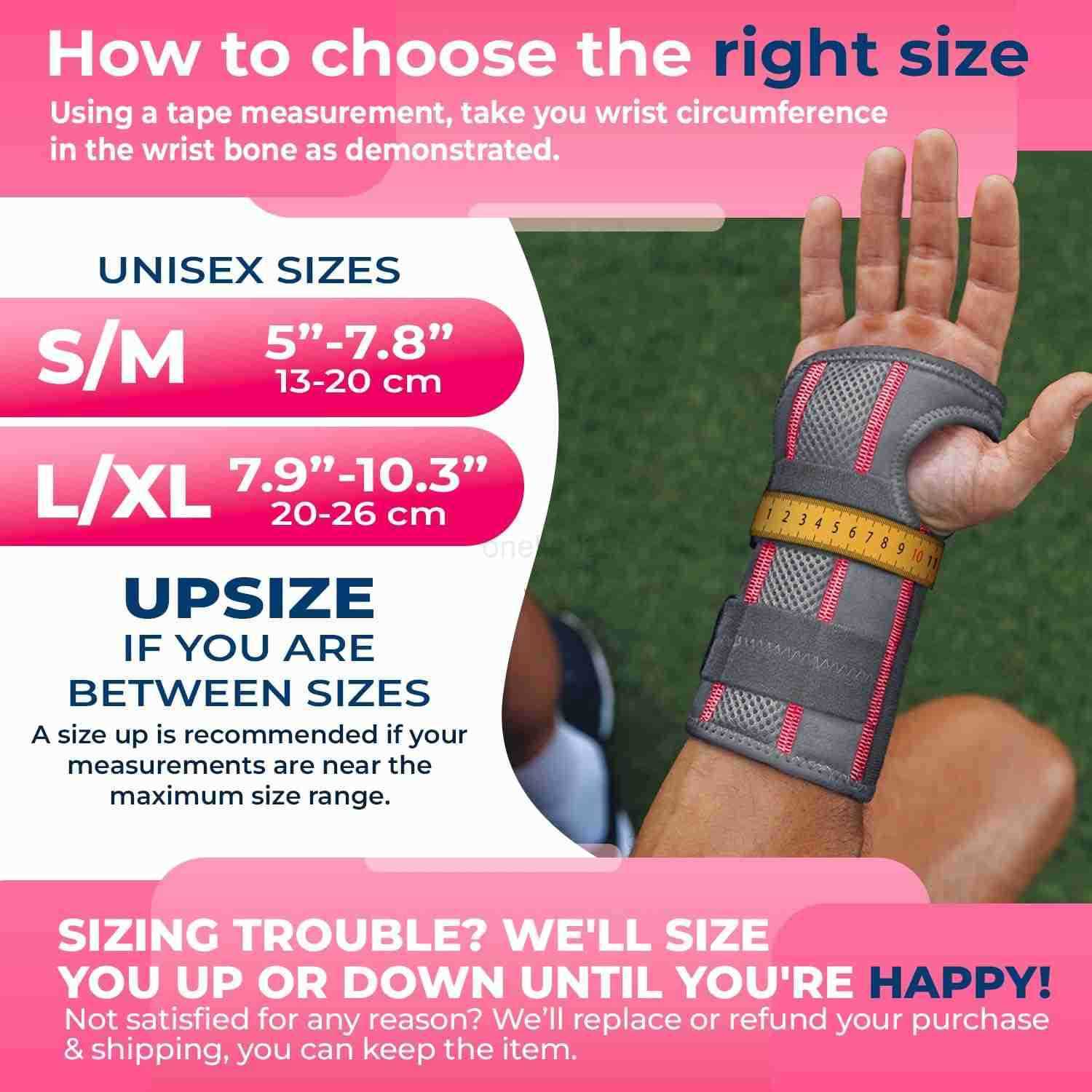 Adjustable Wrist Brace Night Support for Carpal Tunnel FSA HSA Eligible Doctor Developed Upgraded with Double Splint Therapeutic Cushion Hand Brace Fo