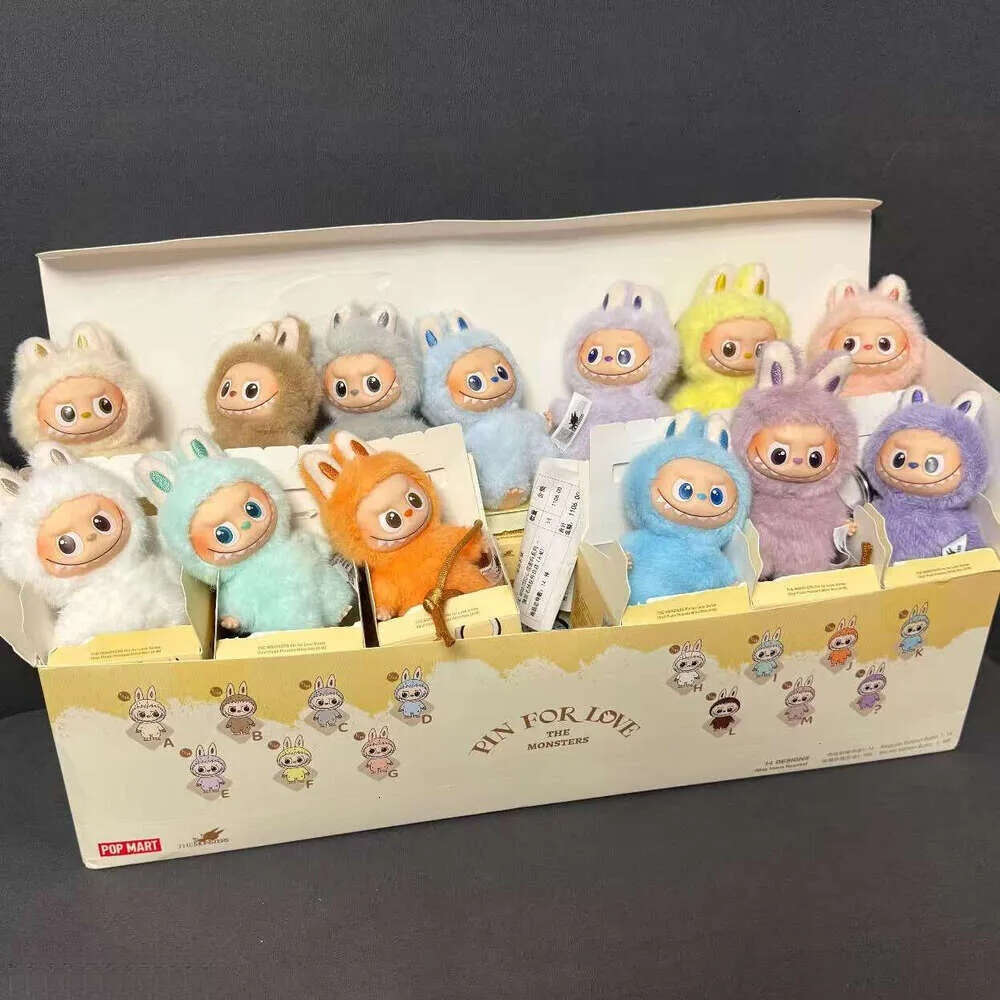 Labubu V4 Heart Code Series, Monsters Big Into Energy Series Kawaii Figure Face Clothes Doll Keychain Decor Gift Blind Bag with Box