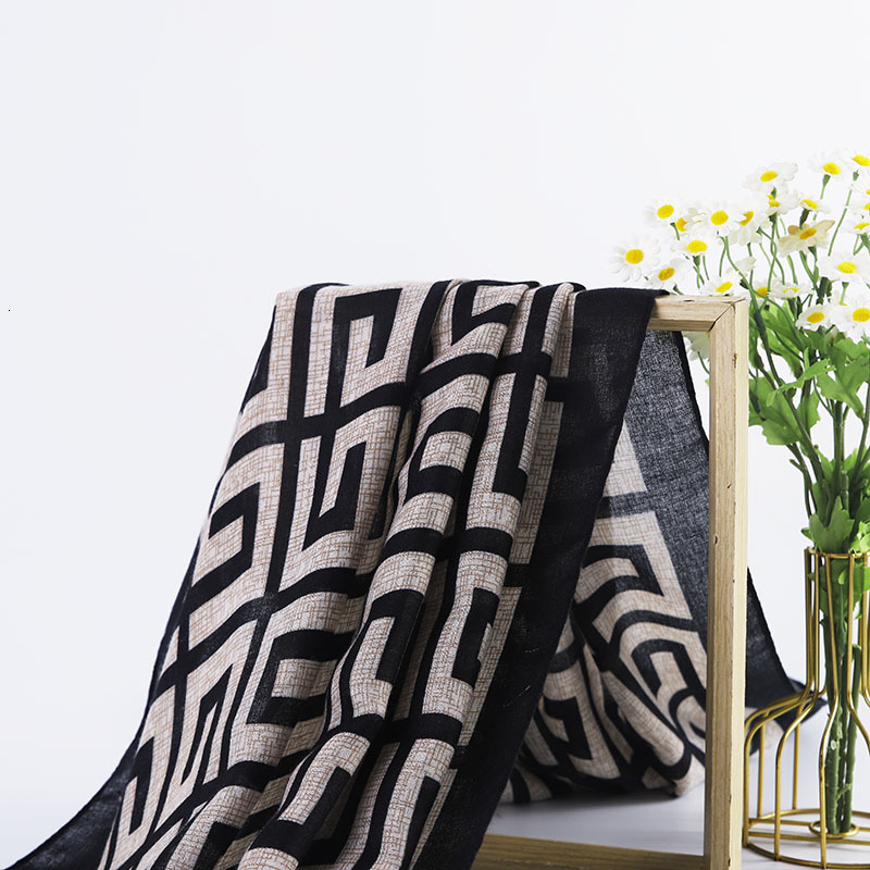 Live Korean Version Cotton Linen Silk Spring Summer Autumn Winter Warm Neck Long Scarf Shawl