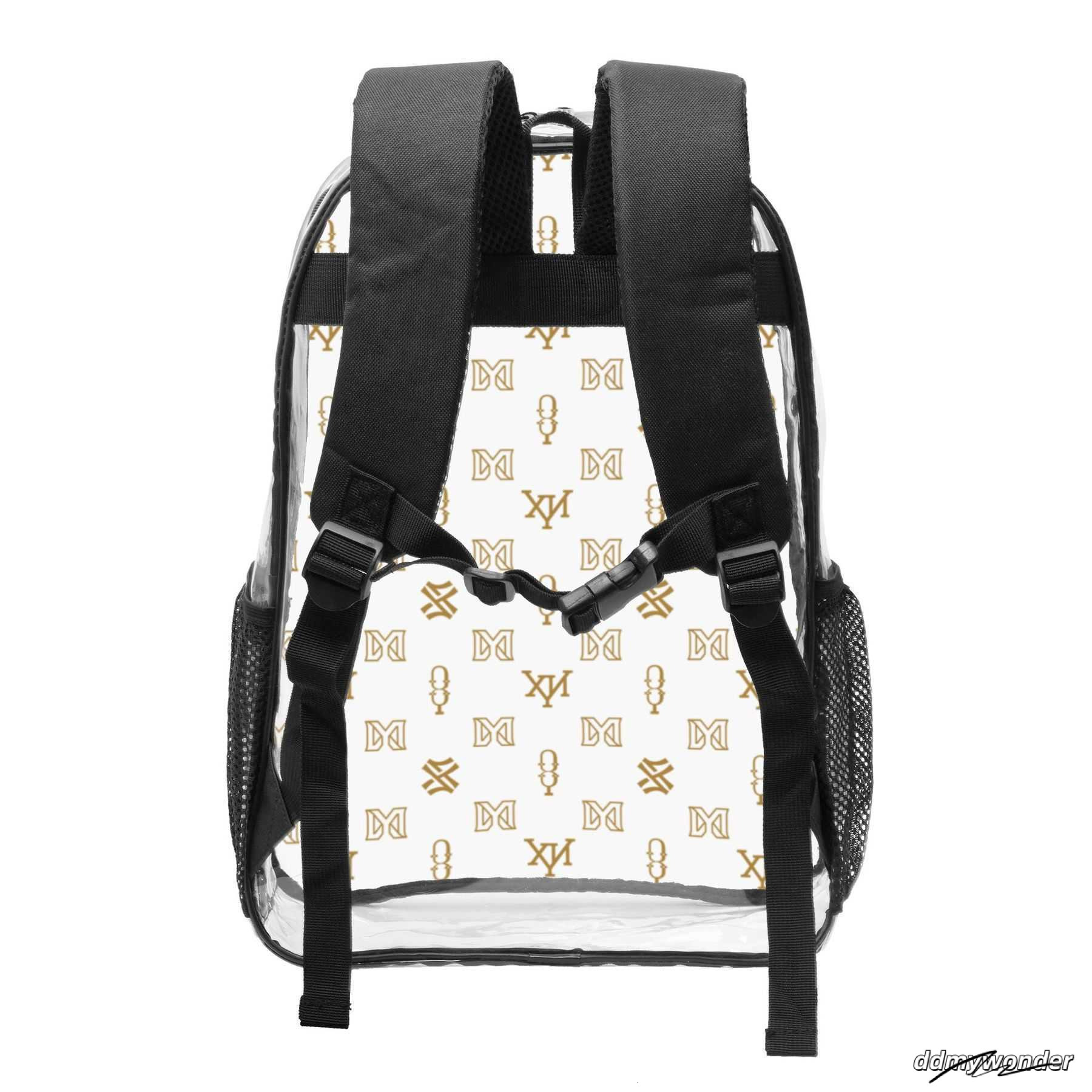 Transparent Pvc Backpack Bagpack Mens Designer Back Pack Large Laptop Backpacks Women Print School Bookbag 250220 ddmywonder ddmywonder ddmywonder ddm