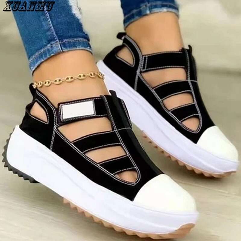 Summer Sport Sandals Rome Autumn New Flats Platform Causal Beach Running Women Shoes Canvas Mujer Zapatos A0066