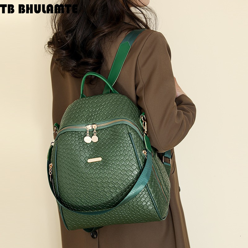 Free Shipping Designer Bag Fashion Leather Backpack 2025 New Simple Large Capacity Versatile School Luxury Bag Bag Women's Travel Backpack Cross-