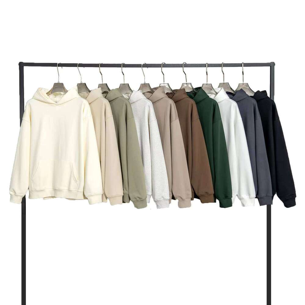 High-Quality 450GSM Heavyweight French Terry Women's Oversized Fashion Pullover Sweatshirt Cordless Men's Hoodie