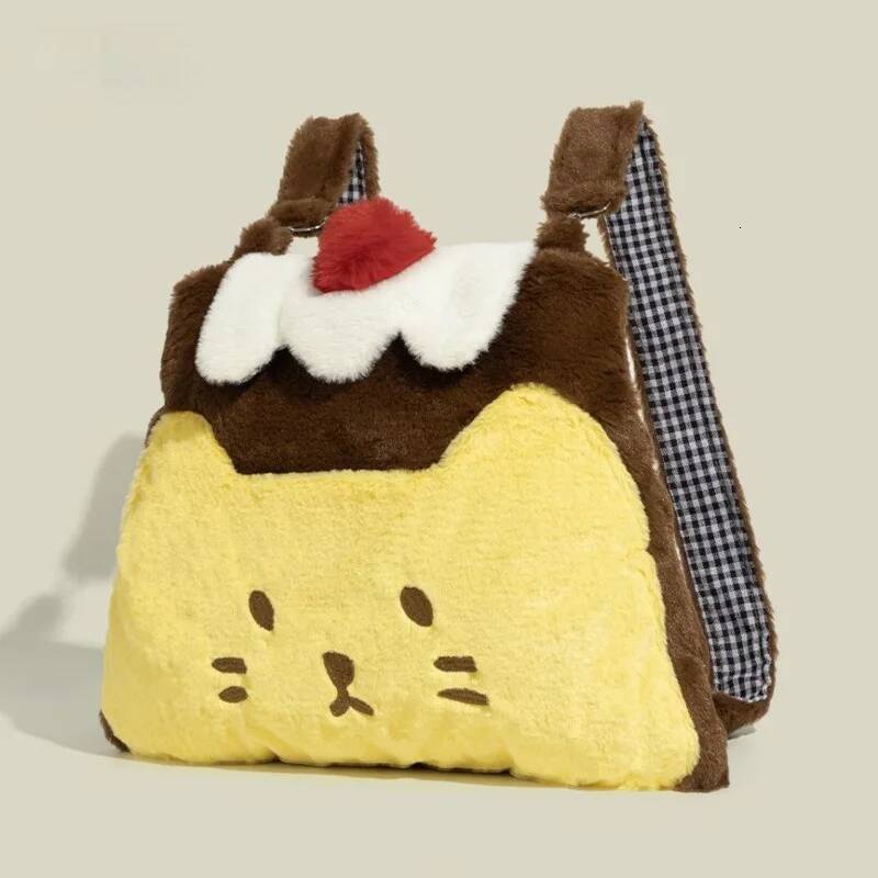 CY Cat Backpack Y2K Kawaii Plush Japan Contrasting Pudding Middle High Back To School Large Capacity Class Bag New high-quality