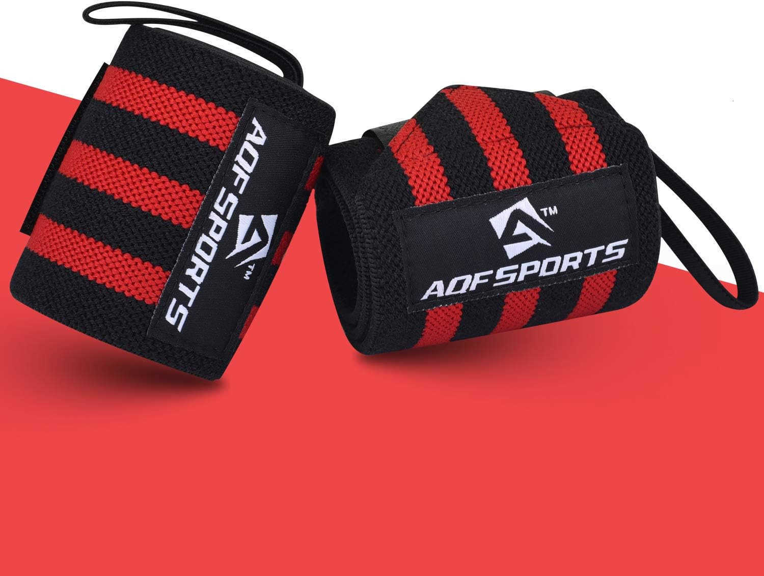 Wrist Wraps for Weightlifting USPA IPL Approved 18 Gym Wrist Support with Thumb Loop Heavy Duty Lifting Wrist Straps for Fitness Workout Powerlifting 