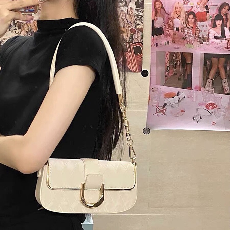 Luxury Bag Li Tea New High End Simple Elegant Small Square Bag Single Designer Bag Shoulder Crossbody Bag Fashion Free Shipping Versatile Underarm Bag