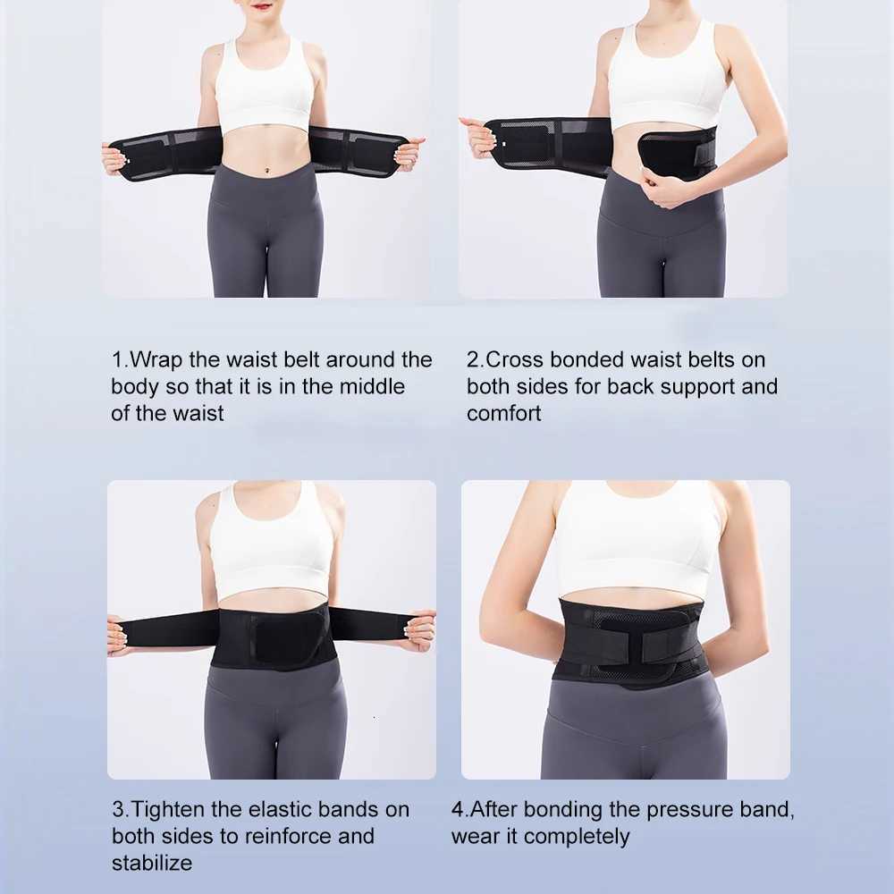 2Stay Breathable Lower Back Brace Adjustable Lumbar Support Belt for SciaticaHerniated Disc For Men Women at Work Home W250910