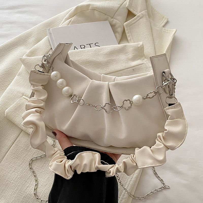 2025 This Year S Trendy Niche Underarm Bag For Free Shipping Luxury Bag Women Summer Fashion Pleated Chain Bag Stylish Designer Bag Versatile Shoulder