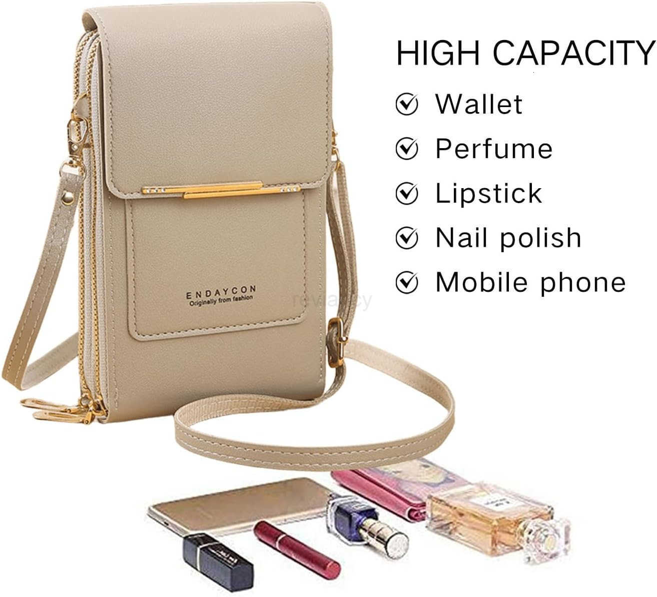 Small Crossbody Cell Phone Bag for Women Mini Shoulder Purse with SlotsW250909