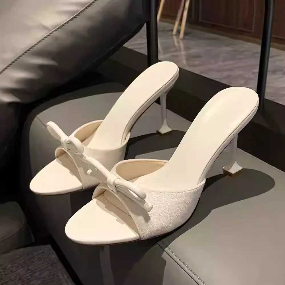 womens shoes trend 2024 Summer Elegant Woman High Heels Open Toe Fish Mouth Slippers Fashion Women Shoes Luxury Party Shoes W250910