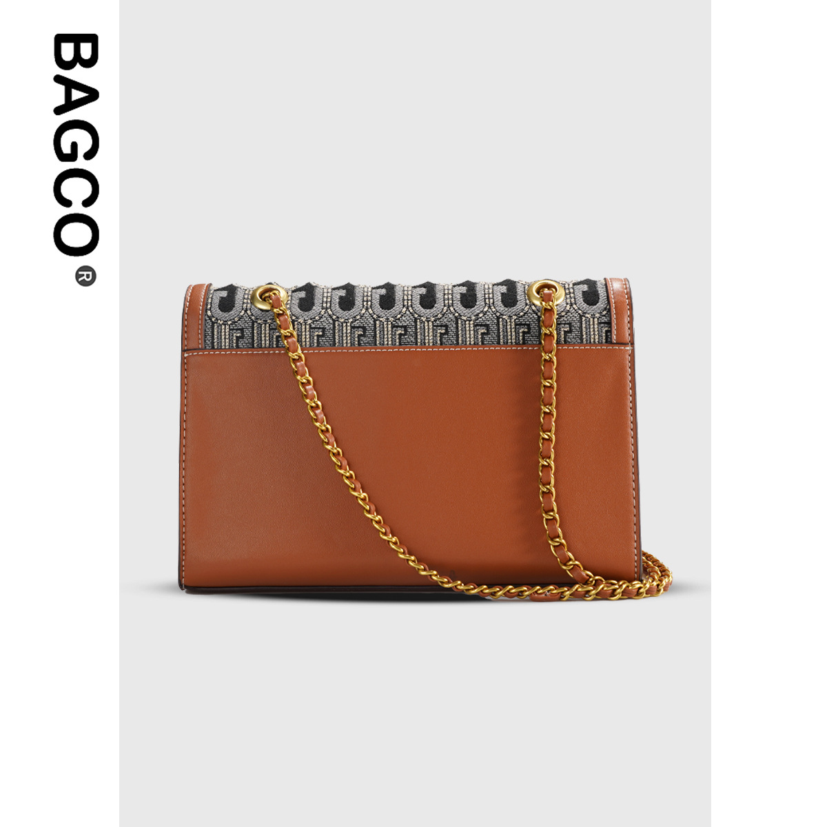 G-shaped jacquard fabric crossbody shoulder bag2025