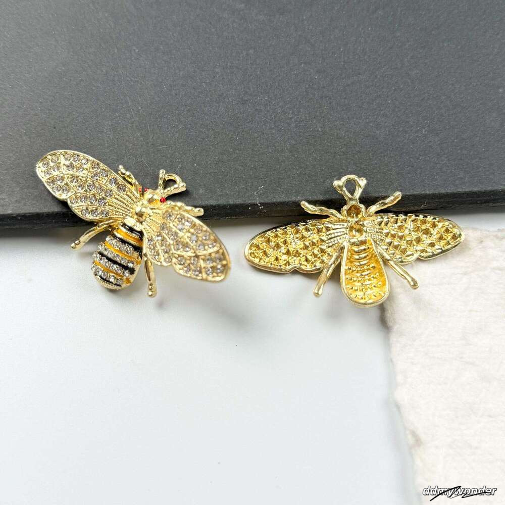Fashion Alloy Inlaid Dia Bee Keychain Bag Accessories Car Key DIY Jewelry Pendant
