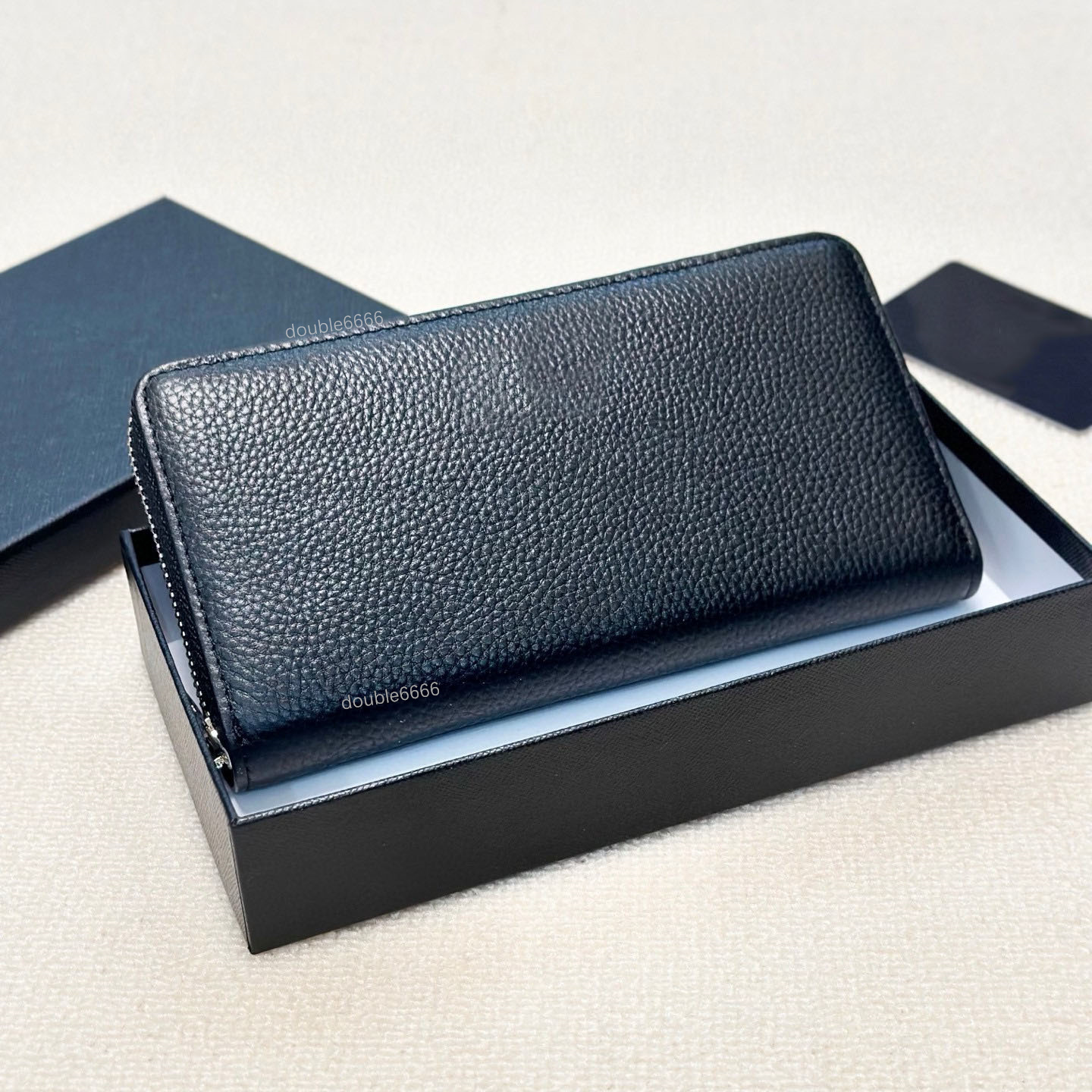 5A Quality Designer Men's Litchi Leather Coin Purse Classic Women's Clutch Man's Credit Card Holder Business Card Holder wallet phone bag Bank card package