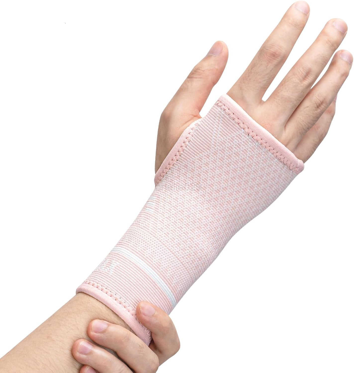 Copper Wrist Compression Sleeve 1 Pair Comfortable Hand Brace Support for Arthritis Tendonitis Sprains Workout Carpal Tunnel Left Right Women and Men 