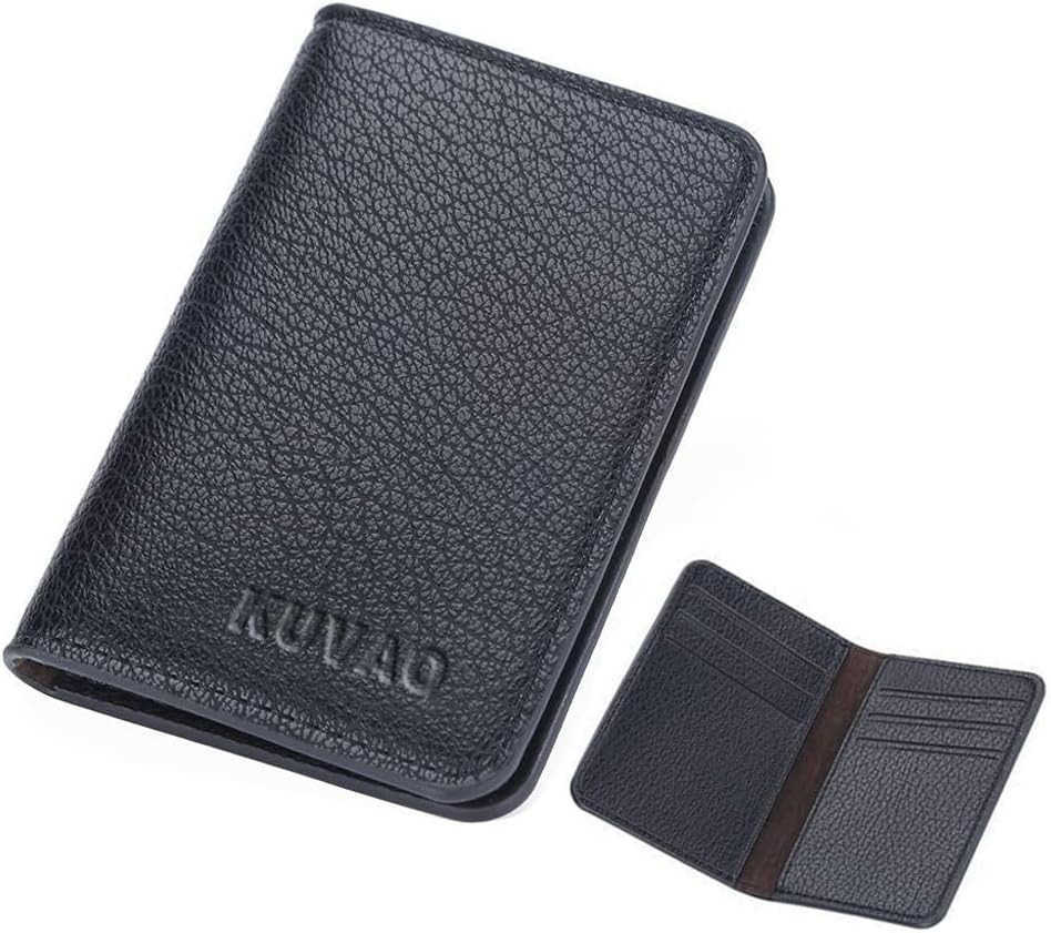 Mens Card Holder Multiple Card Slots Simple Thin Wallet for Men Card Clamp BlackZ250910