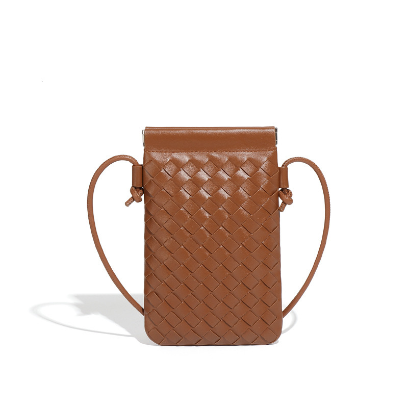 Autumn New Woven Phone Niche Texture Mini Shoulder Casual Fashion Versatile Crossbody Bag