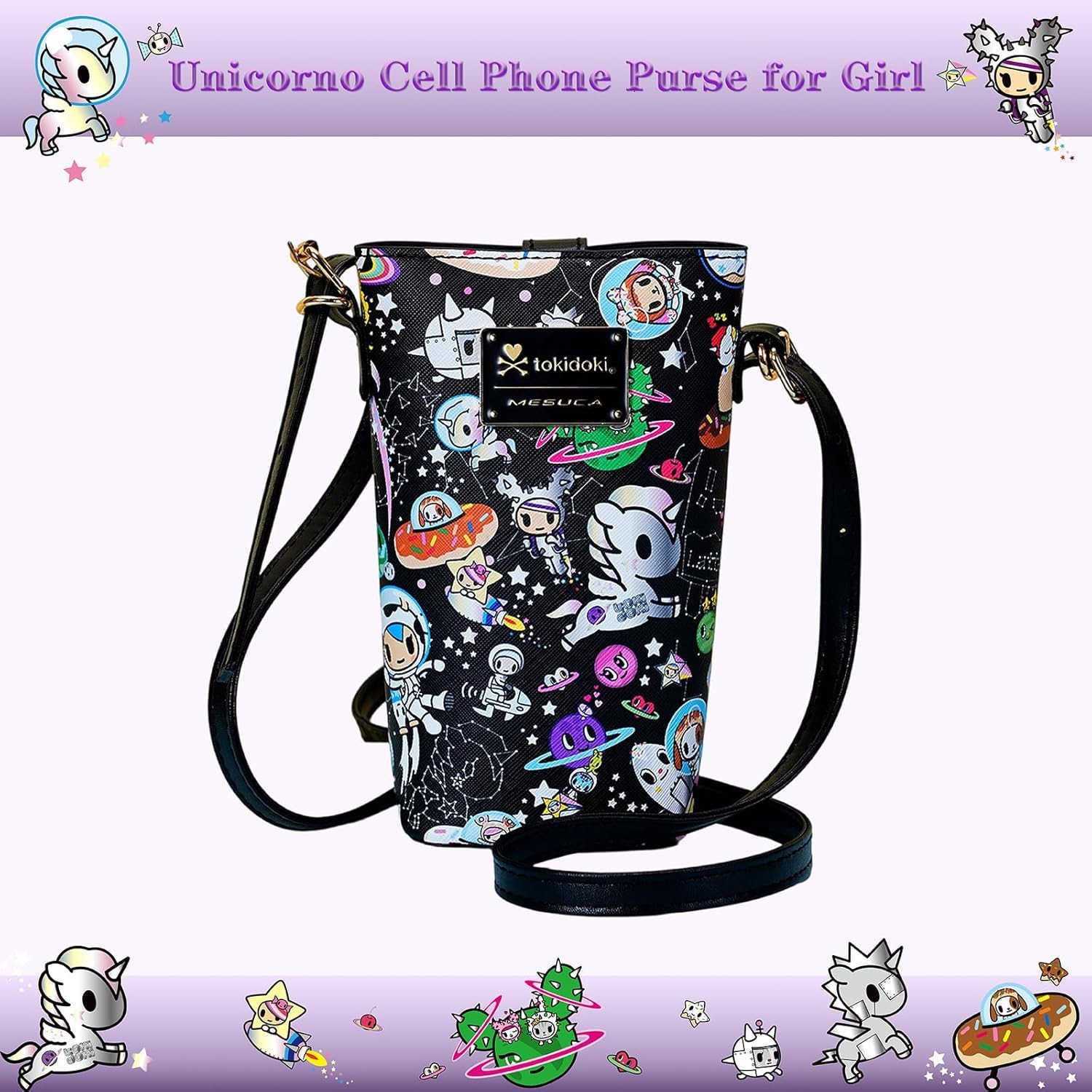 Small PVC Crossbody Purse Button Cell Phone Bag Mini Shoulder Purse Wallet Smart Phone Pocket with CARD Black Z250910