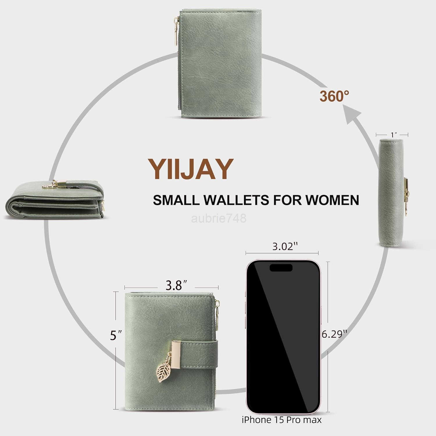 Small Wallet Women RFID Blocking Leather Bifold Wallet CARD Holder for Women Ladies Compact Wallet Mini Purse With Zipper PocketZ250910