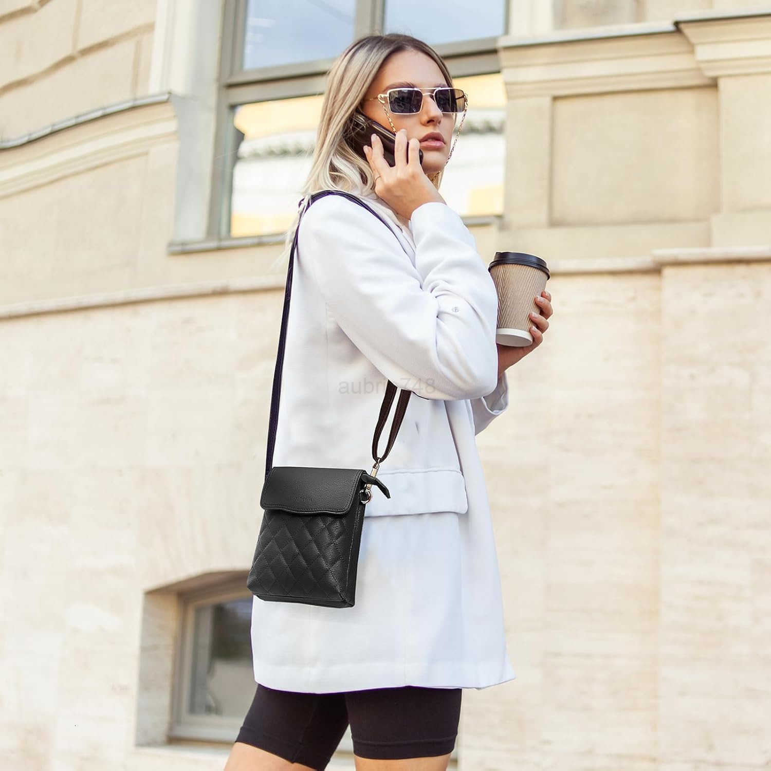 Small Crossbody Bags for Women Vegan Leather Crossbody Phone Purse Mini Cell Phone Bag for TravelingZ250910