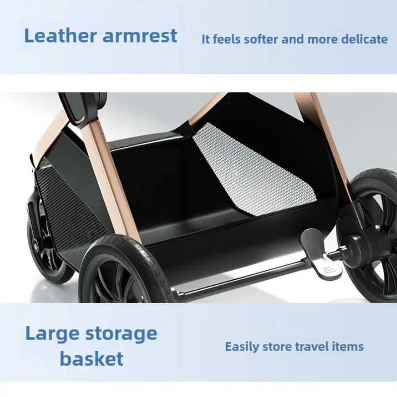 Twoway Highview Baby Stroller Can Sit Lie Fold Shockabsorbing Portable Newborn Baby Stroller W250910