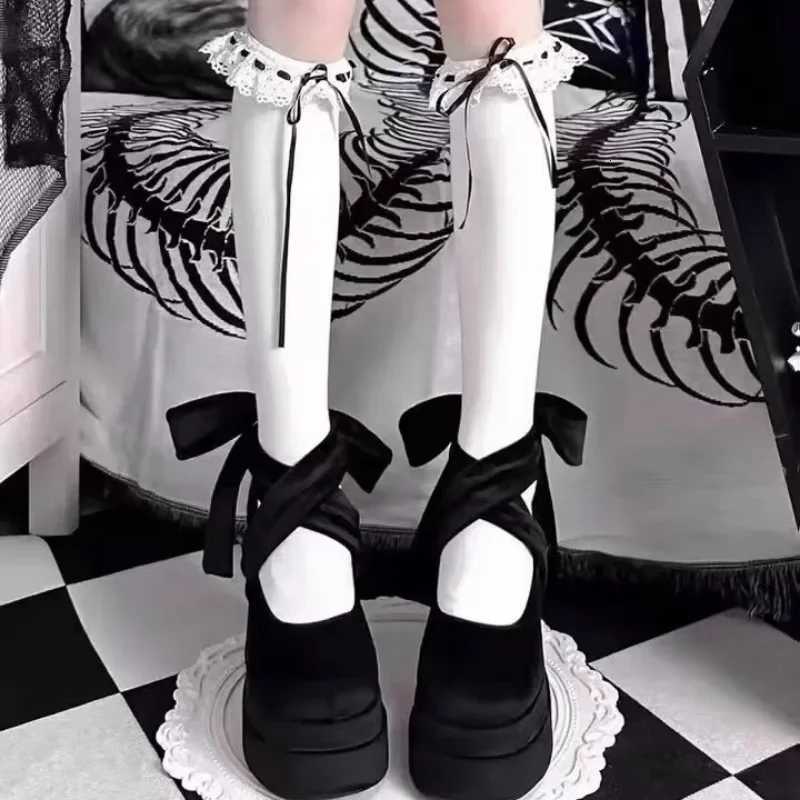 Luxury Shoes Fashion Designer Platform Women Mary Jane Shoes Cross Strap Thick Heel Shoes Ladies College Style Dress Pumps Shoe W250910