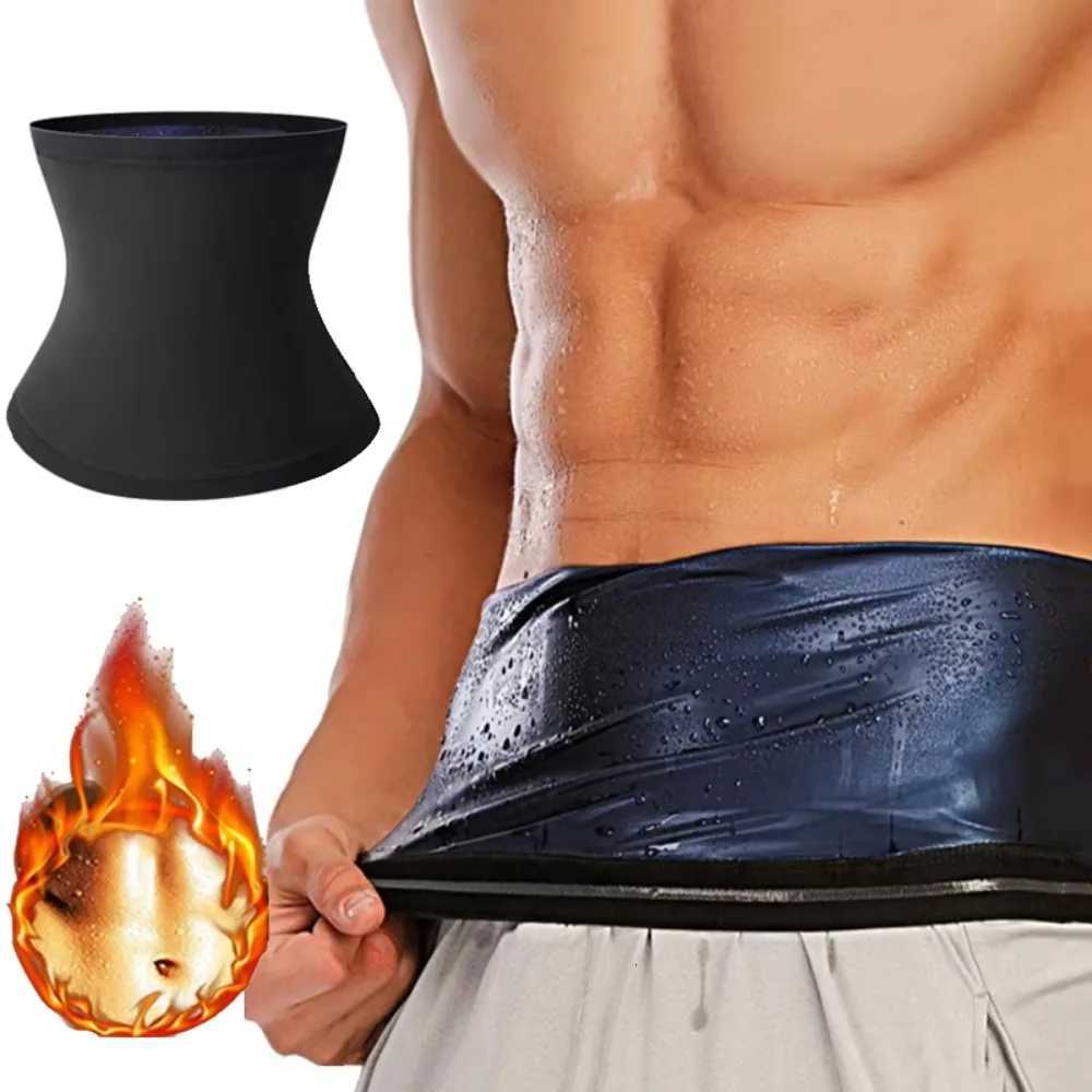 Elastic Mens Abdomen Reducer Fat Burning Waist Support Belt Slimming Sweat Belt Waist Tummy Trimmer Belly Sweat Girdle Belt W250910