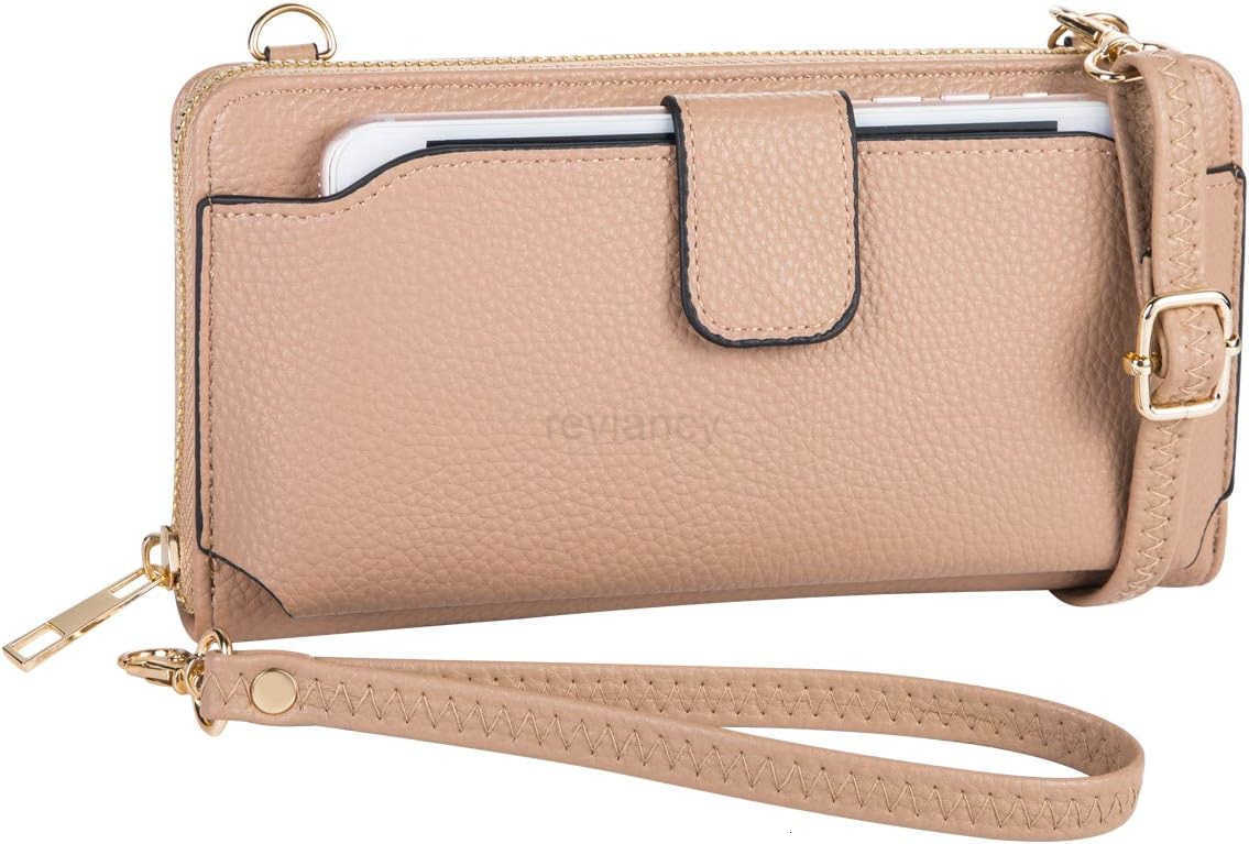Womens Wristlet Wallet Crossbody Bag Cellphone Purse Handbag RFID Card Slots 2 Strap WristW250910