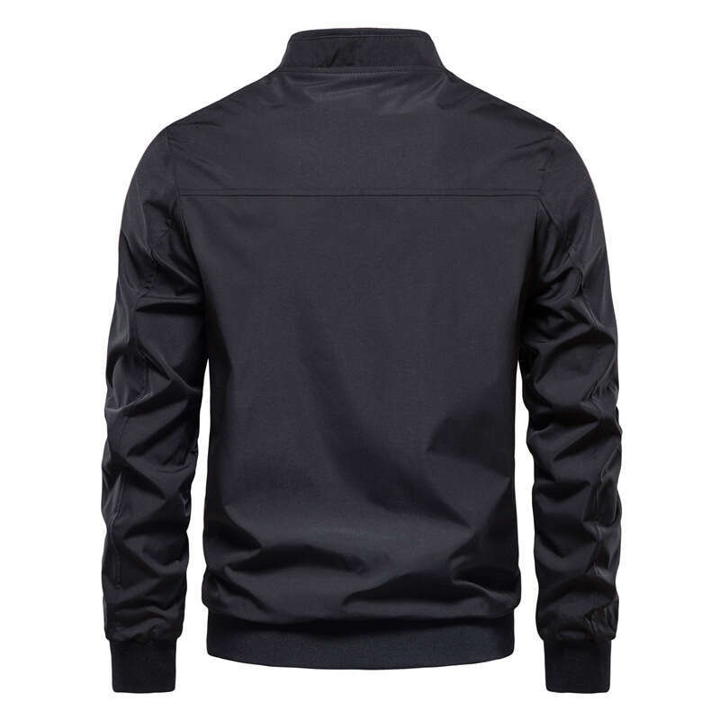Autumn Standing Collar New Jacket Casual Korean Edition Fashion Slim American Men's Top Coat