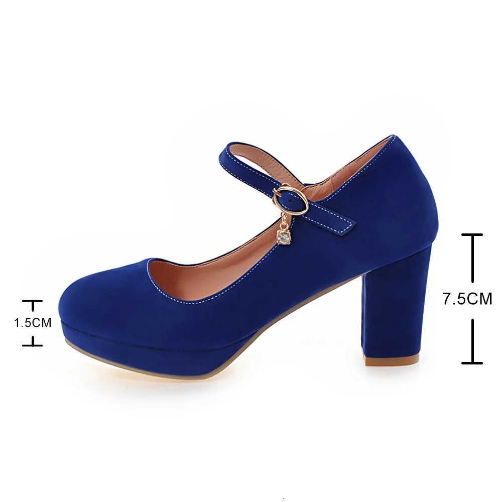 Classic Velvet High Heels Shoes Female Sexy Straps Black Blue Womens Heeled Platform Everyday Casual Shoes Dress Pumps Ladies W250910