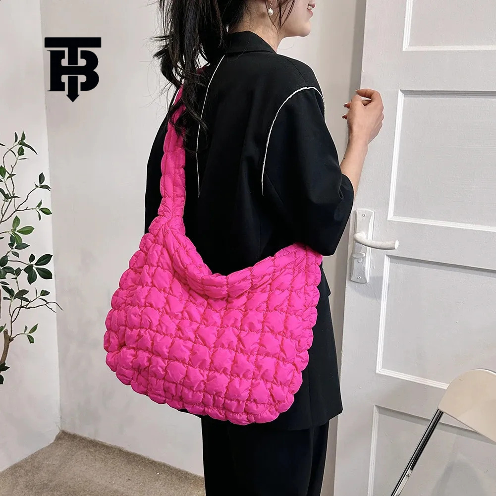 TB BHULAMTE2025 Quilted Soft Cushion Crossbody Bag Women's Luxury Designer Bag Pleated Bubble Cloud Shoulder Bag Large Handbag Bucket Pleated Han